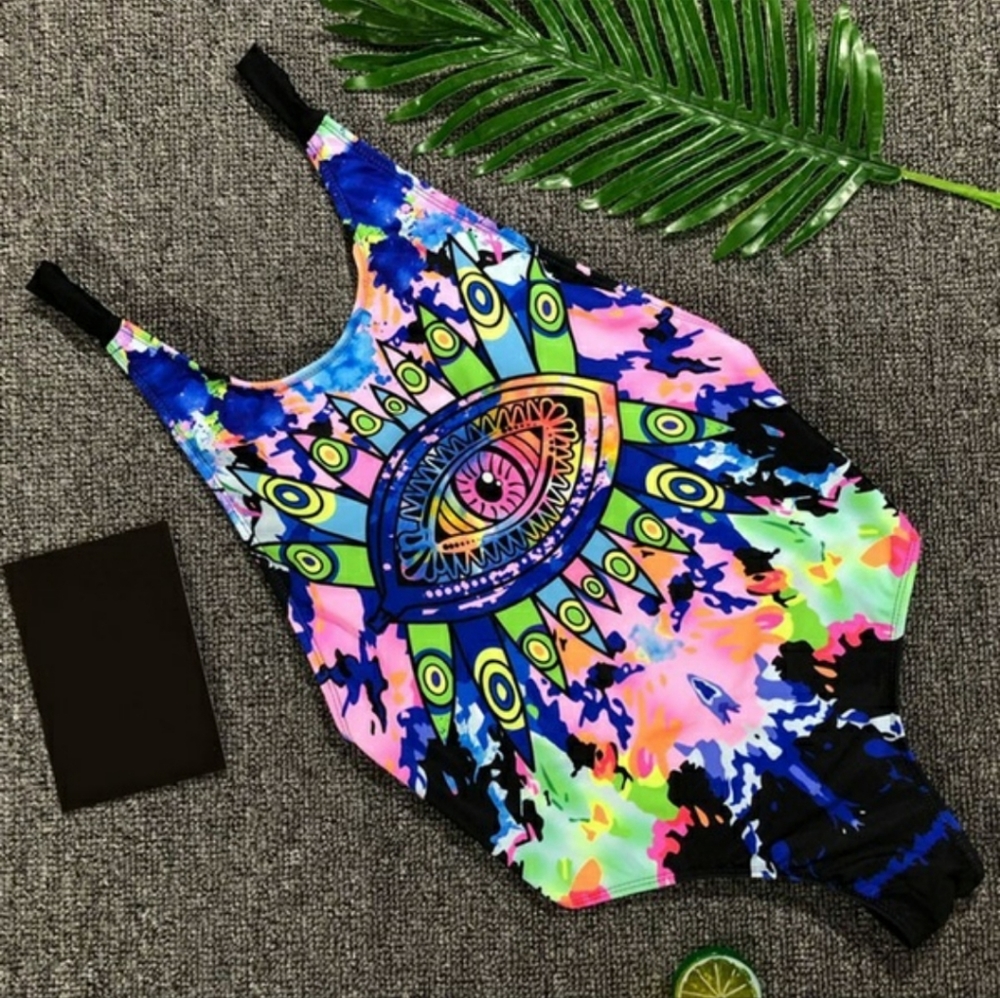 Tribal bodysuit/swimsuit
